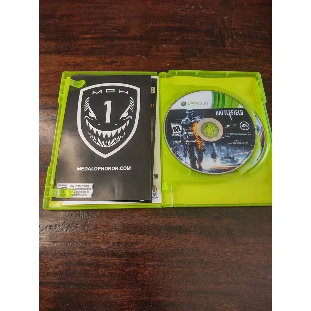 BATTLEFIELD 3 Microsoft Xbox 360 SEALED Dice EA 2011 Mature XBOX Live